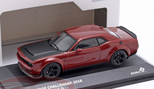 1/43 Solido 2018 Dodge Challenger SRT Demon V8 6.2L (Octane Red) Car Model