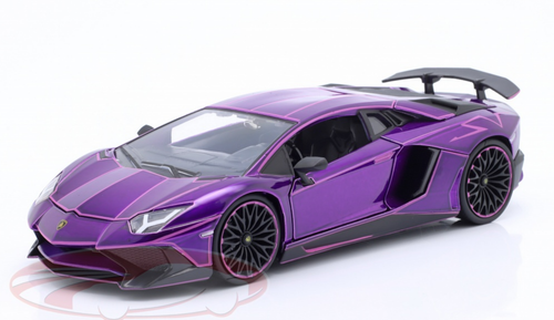 1/24 Jada Pink Slips Lamborghini Aventador SV (Violet Purple) Diecast Car Model