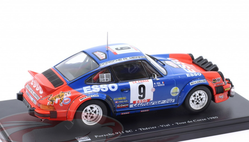 1/24 Altaya 1980 Porsche 911 SC #9 winner Tour de Corse Esso Jean-Luc Therier, Michel Vial Car Model