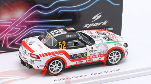 1/43 Spark 2022 Fiat Abarth 124 RGT #52 rally Monte Carlo Roberto Gobbin, Fabio Grimaldi Car Model