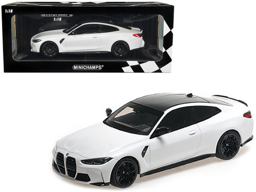 1/18 Minichamps BMW M4 Coupe (G82) (Alpine White) Car Model