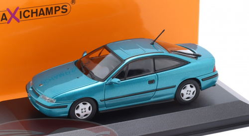 1/43 Minichamps 1989 Opel Calibra (Turquoise Blue Metallic) Car Model