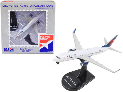 Boeing 737-800 Next Generation Commercial Aircraft "Delta Air Lines" 1/300 Diecast Model Airplane by Postage Stamp