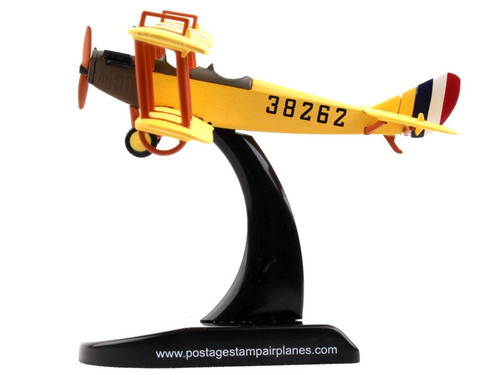 Curtiss JN4 "Jenny" Biplane Aircraft "US Air Mail Service" United States Army 1/100 Diecast Model Airplane by Postage Stamp