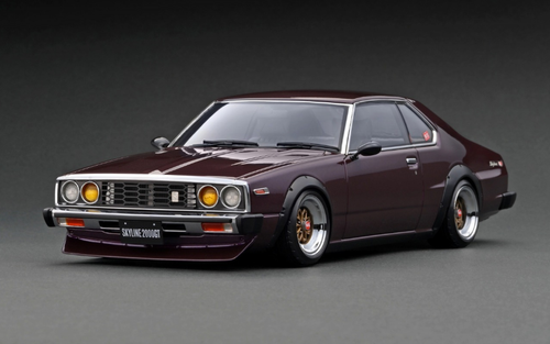 1/18 Ignition Model Nissan Skyline 2000 GT-ES (C210) Purple (worldwide 80pcs limited production)