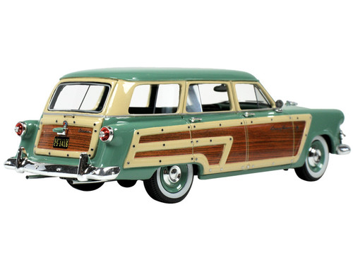 1953 Ford Country Squire Cascade Green with Wood Panels and Green and Cream Interior Limited Edition to 200 pieces Worldwide 1/43 Model Car by Goldvarg Collection