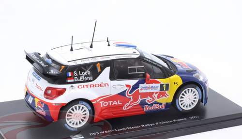 1/24 Altaya 2012 Citroen DS3 WRC #1 Winner rally Alsace Citroën Total WRT Car Model