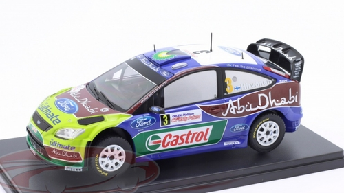 1/24 Altaya 2009 Ford Focus RS WRC #3 Winner rally Poland BP Ford Abu Dhabi WRT Mikko Hirvonen,Jarmo Lehtinen Car Model