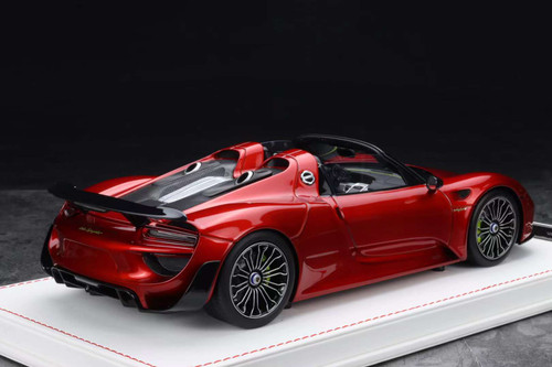 1/18 Spark Porsche 918 Spyder (Red) Resin Car Model - LIVECARMODEL.com