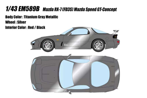 1/43 Makeup Mazda RX-7 (FD3S) Mazda Speed GT-Concept (Titanium