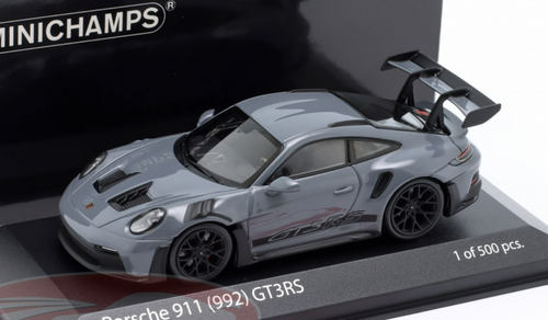 1/43 Minichamps 2023 Porsche 911 (992) GT3 RS (Artic Grey) Car Model