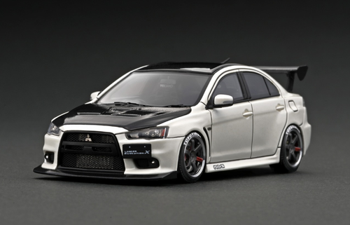 1/43 Ignition Model Mitsubishi Lancer Evolution X (CZ4A) Pearl White (Limit 40 Pieces)