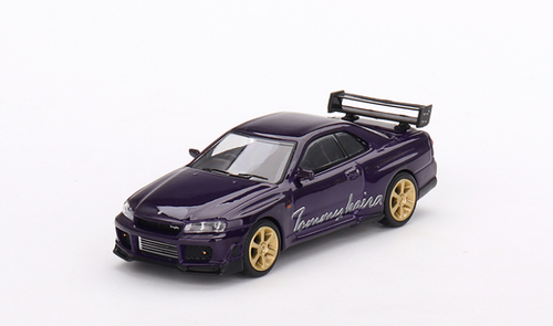 1/64 Mini GT Nissan Skyline GT-R (R34) Tommykaira R-Z (Midnight Purple) Diecast Car Model 