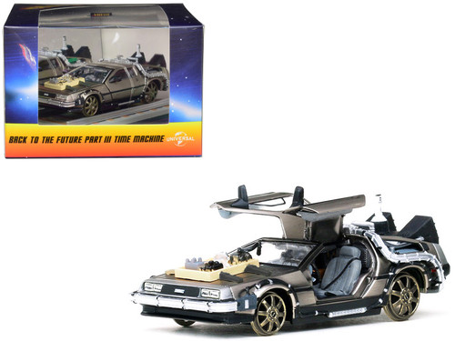 DMC DeLorean Railroad Version "Back To The Future: Part III" (1990) Movie 1/43 Diecast Car Model by Vitesse