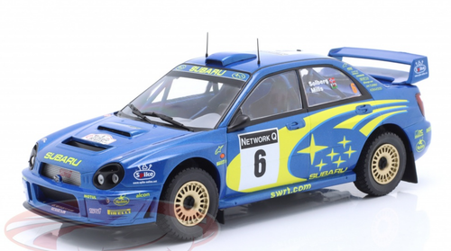 1/24 Ixo 2001 Subaru Impreza S7 WRC #6 Rallye Great Britain Subaru World Rally Team Petter Solberg, Phil Mills Car Model