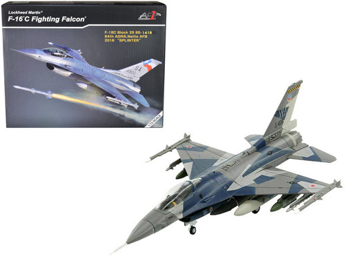 Lockheed Martin F-16C Fighting Falcon Fighter Aircraft "Splinter 64th AGRS Nellis AFB" United States Air Force (2016) 1/72 Diecast Model by Air Force 1