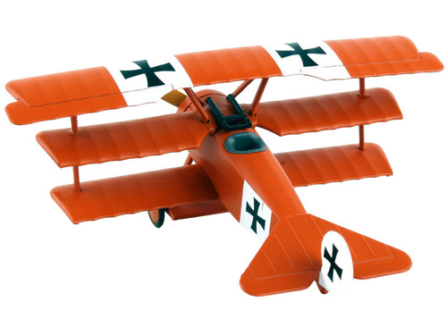 Fokker Dr.I Tri-plane Aircraft "Red Baron" German Air Force 1/63 Diecast Model Airplane by Postage Stamp