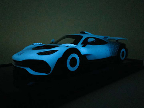 1/18 VIP Scale Models Mercedes-Benz AMG ONE (White & Glow in the Dark Blue) Resin Car Model Limited 30 Pieces