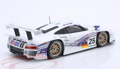 1/18 Werk83 1997 Porsche 911 GT1 #25 24h LeMans Porsche AG Hans-Joachim Stuck, Thierry Boutsen, Bob Wollek Car Model