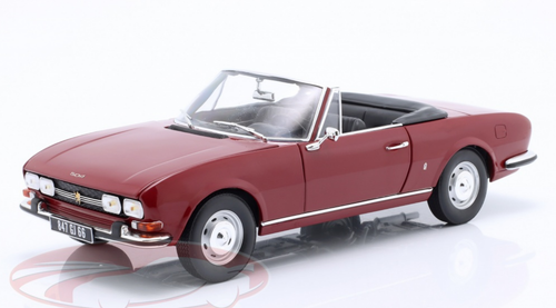 1/18 Norev 1969 Peugeot 504 Cabriolet (Red) Car Model