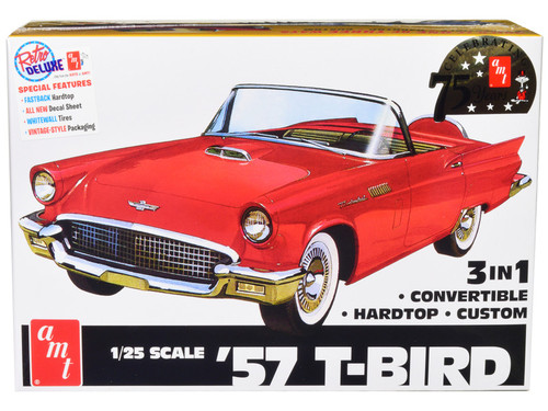 Skill 2 Model Kit 1957 Ford Thunderbird 3-in-1 Kit 1/25 Scale