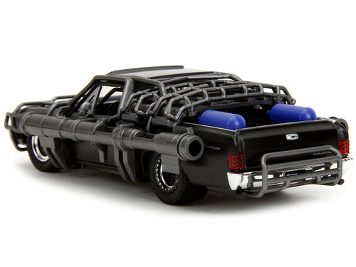 1967 Chevrolet El Camino with Cannons Matt Black "Fast X" (2023) Movie "Fast & Furious" Series 1/32 Diecast Model Car by Jada