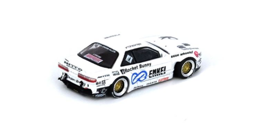 1/64 INNO NISSAN SILVIA S13 (V2) PANDEM / ROCKET BUNNY White