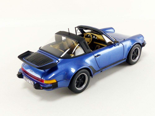 1/18 Norev 1987 Porsche 911 Turbo Targa (Blue) Diecast Car Model