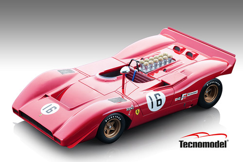 1/18 Tecnomodel 1969 Ferrari 612 Can-Am Mid-Ohio #16 3rd Place
