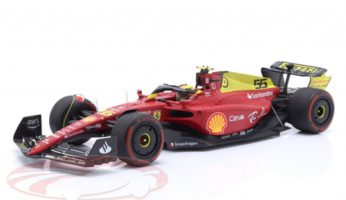 1/18 LookSmart 2022 Formula 1 Carlos Sainz Jr. Ferrari F1-75 #55 4th Italy GP Car Model