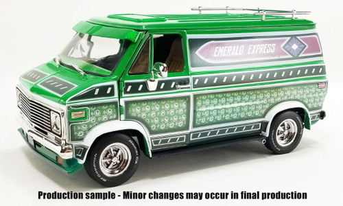 1/18 ACME 1974 Chevrolet G-Series Van Emerald Express Diecast Car Model