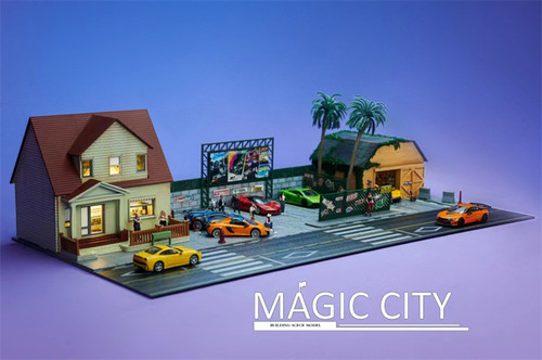 1/64 Magic City Fast & Furious Diorama (car models & figures NOT included)