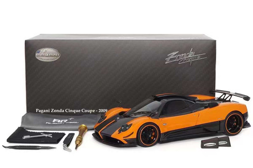 1/18 Almost Real 2009 Pagani Zonda Cinque (Orange & Black) Car Model