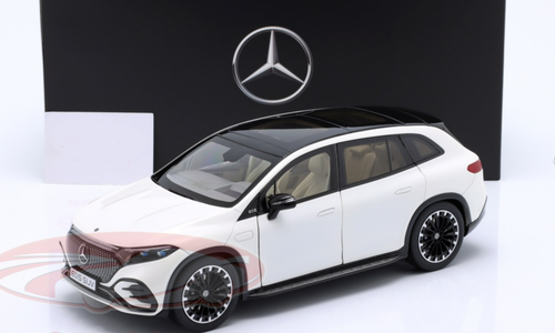 1/18 Dealer Edition 2022 Mercedes-Benz EQS (X296) (Diamond White) Diecast Car Model