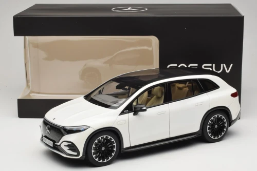 1/18 Dealer Edition 2022 Mercedes-Benz EQS (X296) (Diamond White) Diecast Car Model