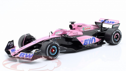 1/18 Solido 2023 Formula 1 Ocon, Gasly Alpine A523 Launch Livery #31 #10 (Pink) Diecast Car Model