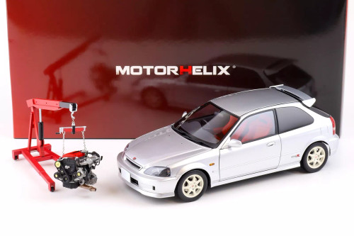 1/18 Motorhelix Honda Civic Type R (EK9) (Vogue Silver Metallic