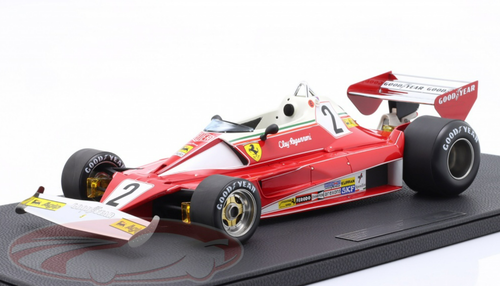 1/12 GP Replicas 1976 Formula 1 Clay Regazzoni Ferrari 312T2 #2 2nd Belgium GP Resin Car Model