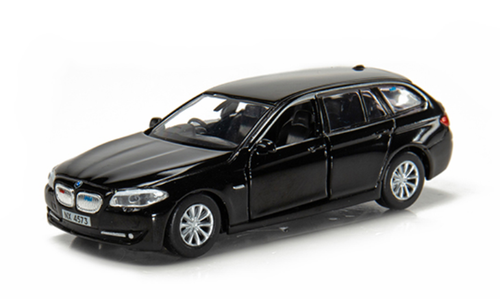 Tiny City BMW 5 Series F11 Touring Hong Kong Police (Traffic) Black Diecast Car Model