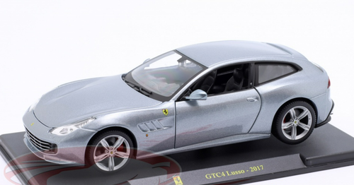 1/24 BBurago 2017 Ferrari GTC4 Lusso (Silver Grey Metallic) Diecast Car Model