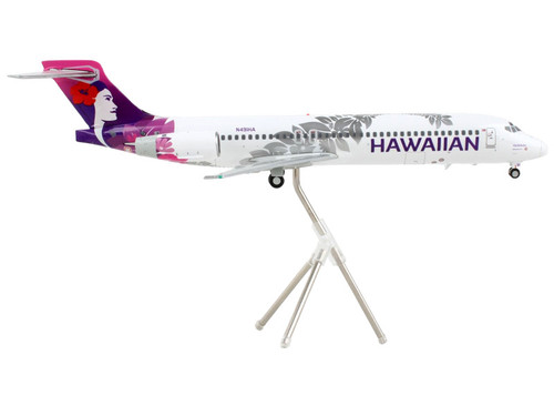 Boeing 717-200 Commercial Aircraft "Hawaiian Airlines" White with Purple Tail "Gemini 200" Series 1/200 Diecast Model Airplane by GeminiJets