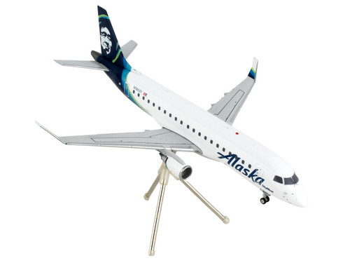 Embraer ERJ-175 Commercial Aircraft "Alaska Airlines" White with Blue Tail "Gemini 200" Series 1/200 Diecast Model Airplane by GeminiJets