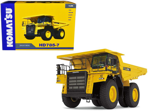 Komatsu HD785-7 Dump Truck Yellow 1/50 Diecast Model by First Gear