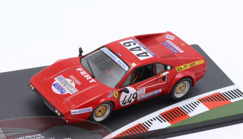 1/43 Altaya 1979 Ferrari 308 GTB #449 Giro d'Italia F. Besenzoni, L. Dal Ben, A. Ghidini Car Model