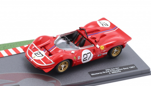 1/43 Altaya 1967 Ferrari 350 #27 Monterey GP Can-Am Laguna Seca Harrah's Club Jonathan Williams Car Model