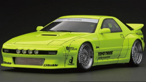 1/18 Ignition Model Mazda PANDEM RX-7 (FC3S) Yellow (Limit 80 Pieces)