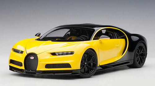 1/18 AUTOart Bugatti Chiron (Jaune Molsheim Yellow & Nocturne