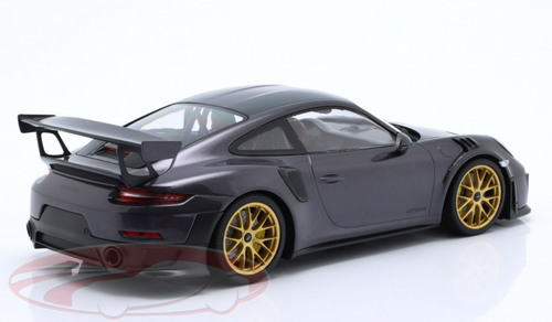 1/18 Minichamps 2018 Porsche 911 (991.2) GT2 RS Weissach Package (Purple with Gold Wheels) Car Model