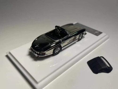 1/64 Feelslike Mercedes-Benz 300SL Roadster (W198) (Chrome Silver) Diecast Car Model