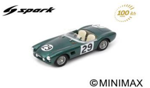 1/43 Spark 1959 AC Ace Bristol No.29 7th 24H Le Mans T. Whiteaway - J. Turner Car Model